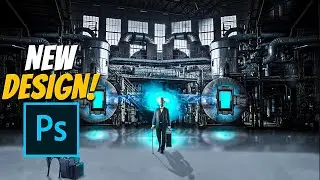 How to transform abandoned factory into A TIME MACHINE step by step! (Photoshop)