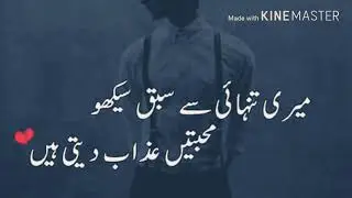 Whatsapp Status New Best Urdu Sad Poetry Part 3 | 2 Lines Urdu Sad Poetry| by MS