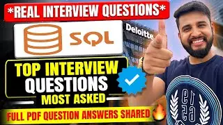 ВОПРОСЫ ДЛЯ СОБЕСЕДОВАНИЯ ПО SQL В ОБЛАСТИ ДАННЫХ🔥 | ЧАСТЬ 1 | КУРС ПО SQL ДЛЯ СОБЕСЕДОВАНИЯ БЕСПЛАТНО✅