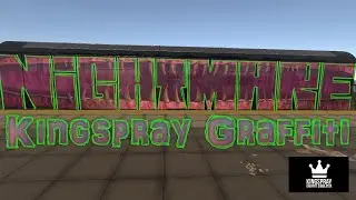 Kingspray Graffiti VR Whole Train Time Lapse