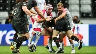 Adam Jones high tackles Paul Marshall Ospreys v Ulster 4th Oct 2013