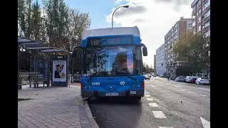 A Ride on a Irisbus Cityclass Cursor CNG (Voith) in Madrid