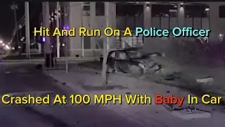 Woman Turns A Minor Fender Bender Into A Near Deadly Accident After Hit And Run On A Police Officer