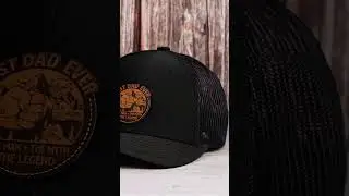 Best Dad Ever The Man The Myth The Legend | Personalized Leather Patch Hat