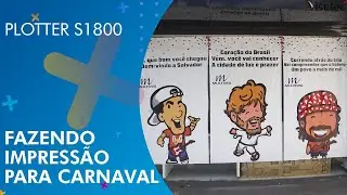 Visutec | Plotter S1800 | Fazendo impress&atilde;o para carnaval
