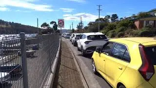 ferry ride from Kettering to Roberts Point (Bruny Island trip, pt 1)