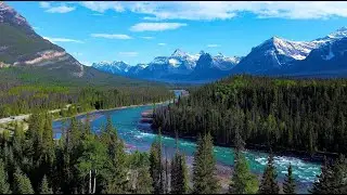 CANADA Mountains and falls of Alberta and British Columbia, drone|4K| DJI Mavic mini3|relaxing music