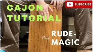 Rude Cajon Drum Tutorial (music starts @1:08) #cajontutorial