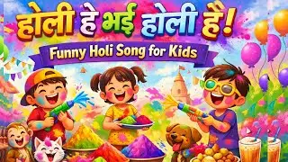 Holi party song for Kids 🥳| Holi party song|Nursery Rhyme for Children