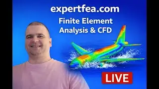 LIVE Stream 5 - ANSYS FEA of Airplane Landing on Water, Fluid Structure Interaction in Explicit