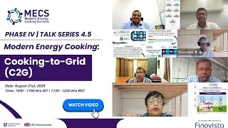 Talk Series 4.05 |  Modern Energy Cooking: Cooking-to-Grid (C2G)