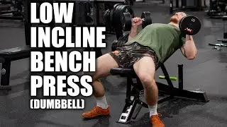 Low Incline Bench Press (Dumbbell)
