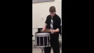 Rudimental Snare Solo, State Competition May 2015