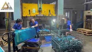 Large-Scale Metal Deep Drawing Process#metalfabrication #metalprocessing #metalstamping