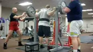 Andrew Gebhardt- Raw Box Squats- 315 to a 10 inch Box.
