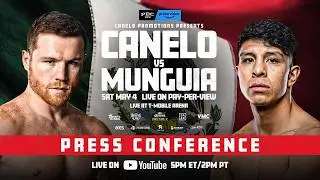 Canelo Alvarez vs Jaime Munguia press conference @PremierBoxingChampions