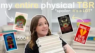 THE 500+ BOOKS ON MY PHYSICAL TBR | 2025 📚💞 (no, I'm not joking) &bull; Melody Collis