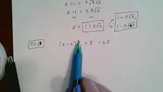 Algebra 1 - Taking Square Roots - Parentheses (Square rooting first)
