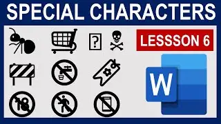 Microsoft Word Special Characters - Word Tutorial