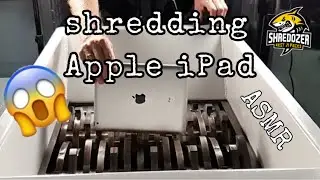 shredding /crushing Apple iPad | DESIGUAL handbag satisfying ASMR