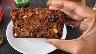 Traditional Plum Cake | Bakery Style Christmas Fruit Cake Recipe