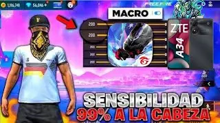 🔥 Sensibilidad Perfecta ZTE Blade A34 Free Fire 2025 &ndash; Todo Rojo + DPI para Apuntar Mejor