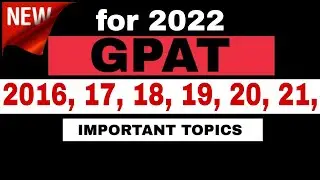 GPAT 2022 |#2| respiratory rates | bcs classification | regulatory agencies | acid base theory.