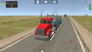 USA TRUCK LONG TRAILER CARGO DRIVING TORRONTO TO NEW YORK: Android iOS Gameplay #1
