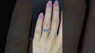 Floral Basket Diamond Trilogy Ring