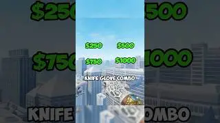 $250 $500 $750 $1000 Knife Glove combo #csgo #cs2skins #cs2 #shorts
