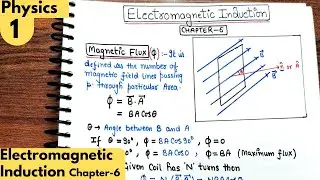 1) Magnetic flux| Electromagnetic Induction class12 physics NCERT | Cbse #neet #jee #iitjee
