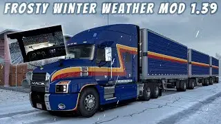 Frosty Winter Weather Mod v3.0 1.39 | American Truck Simulator 1.39 - Logitech G29 | Gameplay ATS