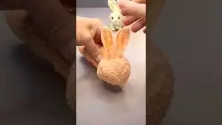 how to make rabbit with towel #diy #rabbittowel  #bunnycraft