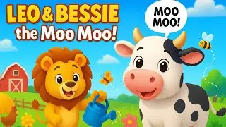 Bessie the Cow & Leo the Lion! Happy Farm Garden Rhymes | @FunBingeCartoons-yt 