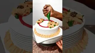 Light Orange Colour Cake Design #shorts #video #cake #viral