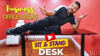6B CREATIVES Office Build Update | UNBOXING & Assembling Sit and Stand Motorized desk