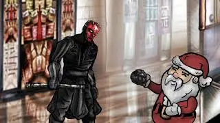Darth Maul vs Santa Claus (Star Wars Spoof)