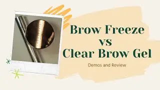 Воск для укладки бровей ABH Brow Freeze против прозрачного геля для бровей // Демонстрация, обзор и тест на стойкость