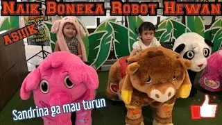 SANDRINA NAIK BONEKA ROBOT HEWAN DI ZOOMOOV | GRAND GALAXY PARK BEKASI SAMA ADE CYRIN