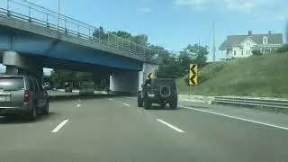 Driving from Providence, Rhode Island to Boston, Massachusetts