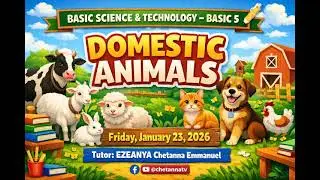 DOMESTIC ANIMALS ( BASIC 5 - BASIC SCIENCE AND TECHNOLOGY) - FRIDAY, JANUARY 23, 2026