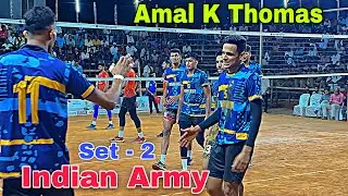 Amal K Thomas 🔥 Indian Army Vs Airforce | Set - 2 👌 All India Tournament Wayanad