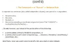 The Four Essential Rules of Punctuation PowerPoint Oct 2013 FRHubbard