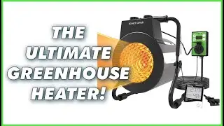 Greenhouse Heater Aobmaxet Best 1500W Electric with Thermostat Stainless Steel Fan for Grow Tent
