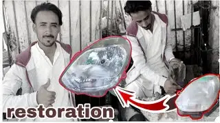 How to clean headlights,headlight restoration just 2$,