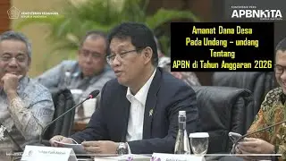 Amanat Dana Desa Pada UU Tentang APBN di Tahun Anggaran 2026