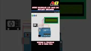 Menu Navigasi Bertingkat LCD 16x2 I2C Rotary Encoder Simulator Wokwi #wokwi #arduinoproject #arduino