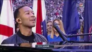 John Legend Sings America The Beautiful @ NFL Super Bowl XLIX 2015