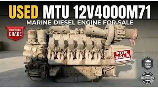 Used MTU 12V4000M71 Marine Diesel Engile For Sale | Abhi marine