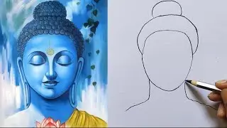 How to Draw Buddha / Goutam Buddha Easy Drawing